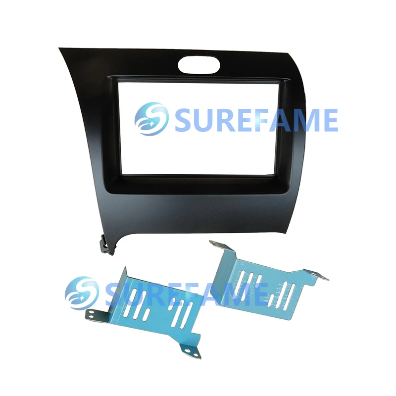 Двойная Din Автомобильная DVD панель для KIA Cerato Forte 2013 + K3 2012 Fascia Dash Trim Kit Facia аудио