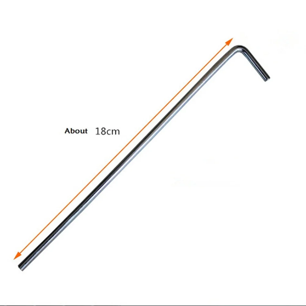 

50pcs 18cm Tent Stakes Heavy Duty Galvanized Metal Tarp Pegs for Camping Outdoor Activity