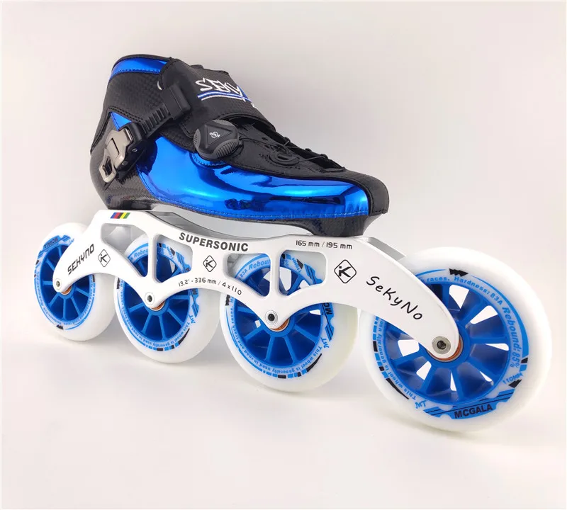 Model 5 4 колеса трек гоночные скоростные коньки patines marathon road золотые роликовые коньки обувь из углеродного волокна 90 100 110 для детей и взрослых - Цвет: Model 5