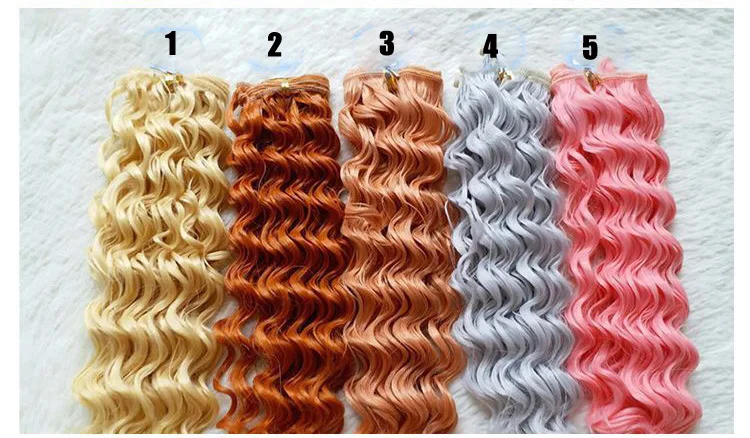 Мода 25*100 см DIY мини-парик для куклы, высокотемпературный материал, прямые волосы, парик для BJD, аксессуары для куклы с высокой температурой