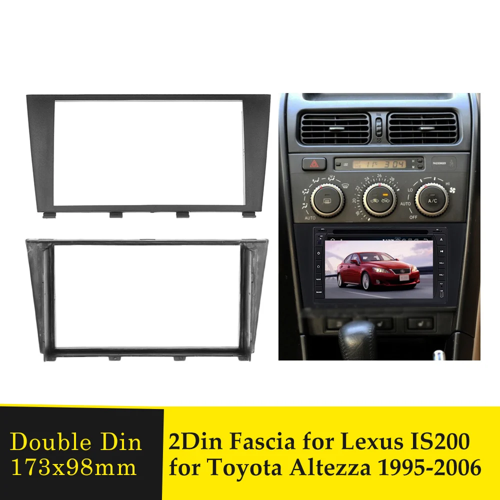 Двойной Din фасции Для Lexus IS200 для Toyota Altezza 1995 2006 стерео панель Радио Рамка DVD