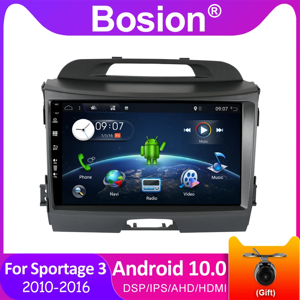 Автомагнитола Bosion DSP IPS GPS для Kia Sportage 3 SL 2010 2016 мультимедийный видеоплеер навигатор