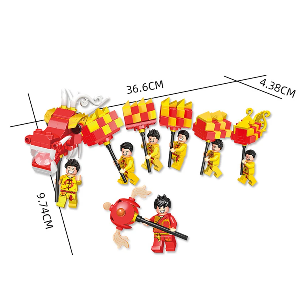 Создатель города в традиционном китайском стиле Дракон танец экшн-фигурка