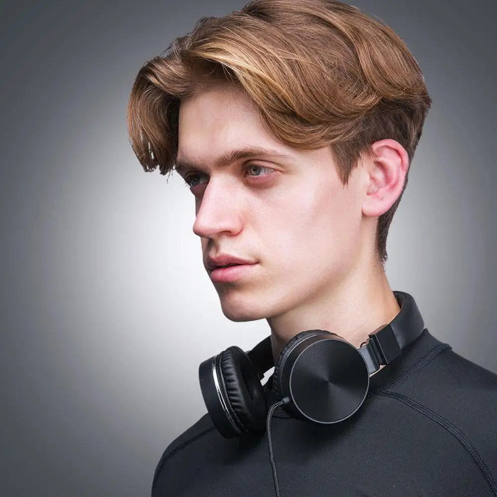 

Bluetooth Headset Wired Headphones Folding Stereo Gaming Earphones for Phones MP3 MP4 PC Gaming With Microphone Earphones