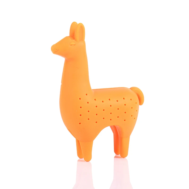 

New Tea Infuser Food Silicone Grade Alpaca Shape Tea Infuser Strainers Creative Filter Loose Silicone Diffuser Reusable Infuser