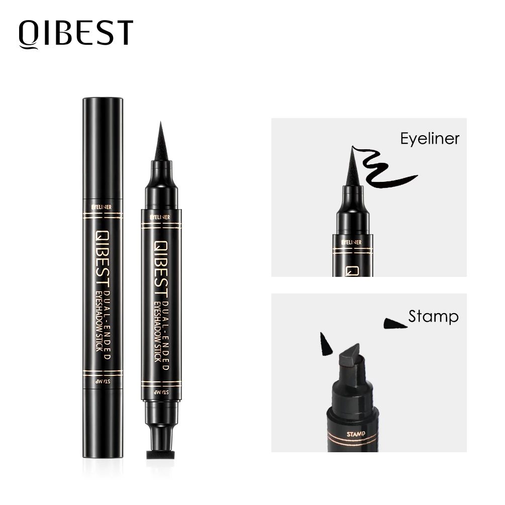 Жидкая подводка для глаз QIBEST Водостойкая Подводка с двойной головкой 12 цветов| |