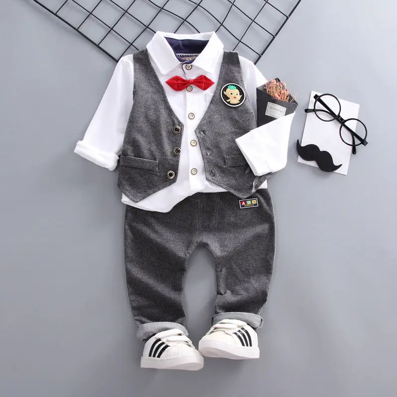 3 шт. детский хлопковый комбинезон на пуговицах |