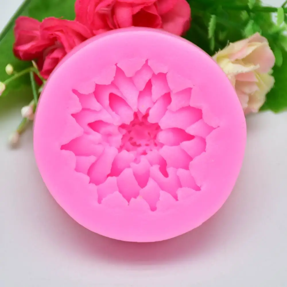 3D красивый Лотос Хризантема Цветы Свадебный торт украшения инструменты DIY