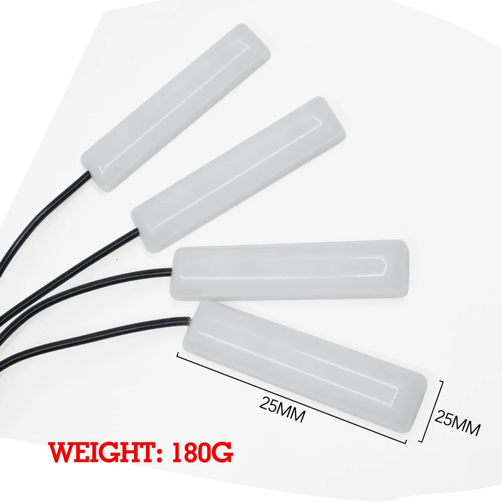 1 комплект * 4 шт. 12 В Автомобильный интерьер RGB Светодиодная лента DRL свет музыка