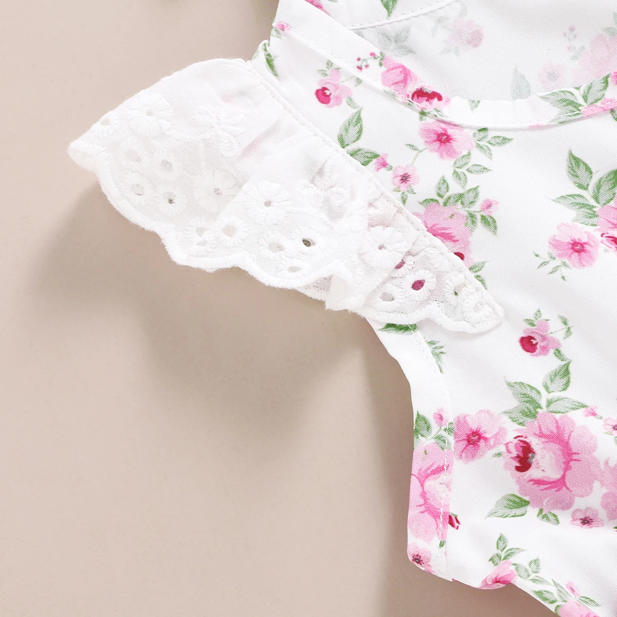 Летнее платье для маленьких девочек 1-5 лет хлопковое кружевное без рукавов с