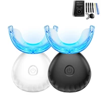 led light teeth whitening kit high strength dental bleaching oral hygiene polish gel waterproof wireless teeth whitener tools