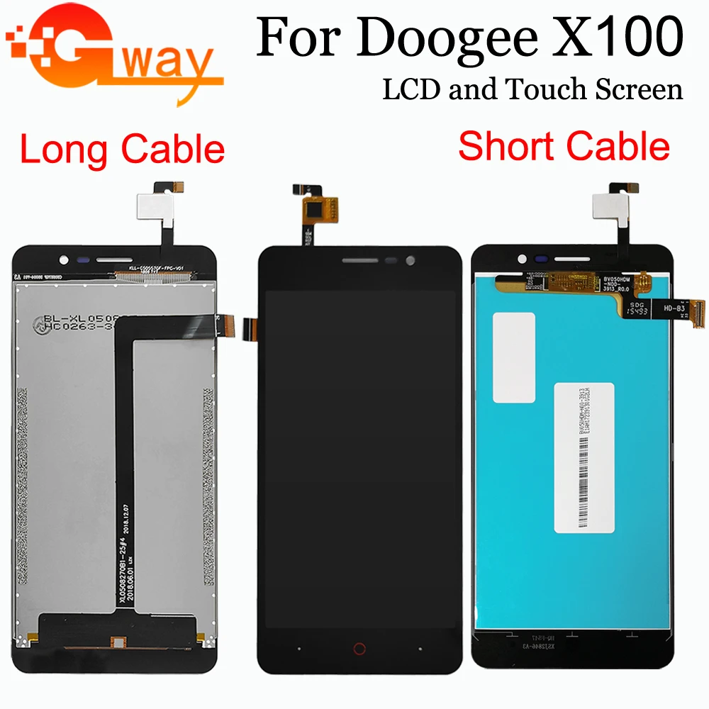 

5,0 "ЖК-дисплей + сенсорный экран дигитайзер для Doogee X100 ЖК-стекло Сенсорная панель мобильный телефон Замена + Инструменты