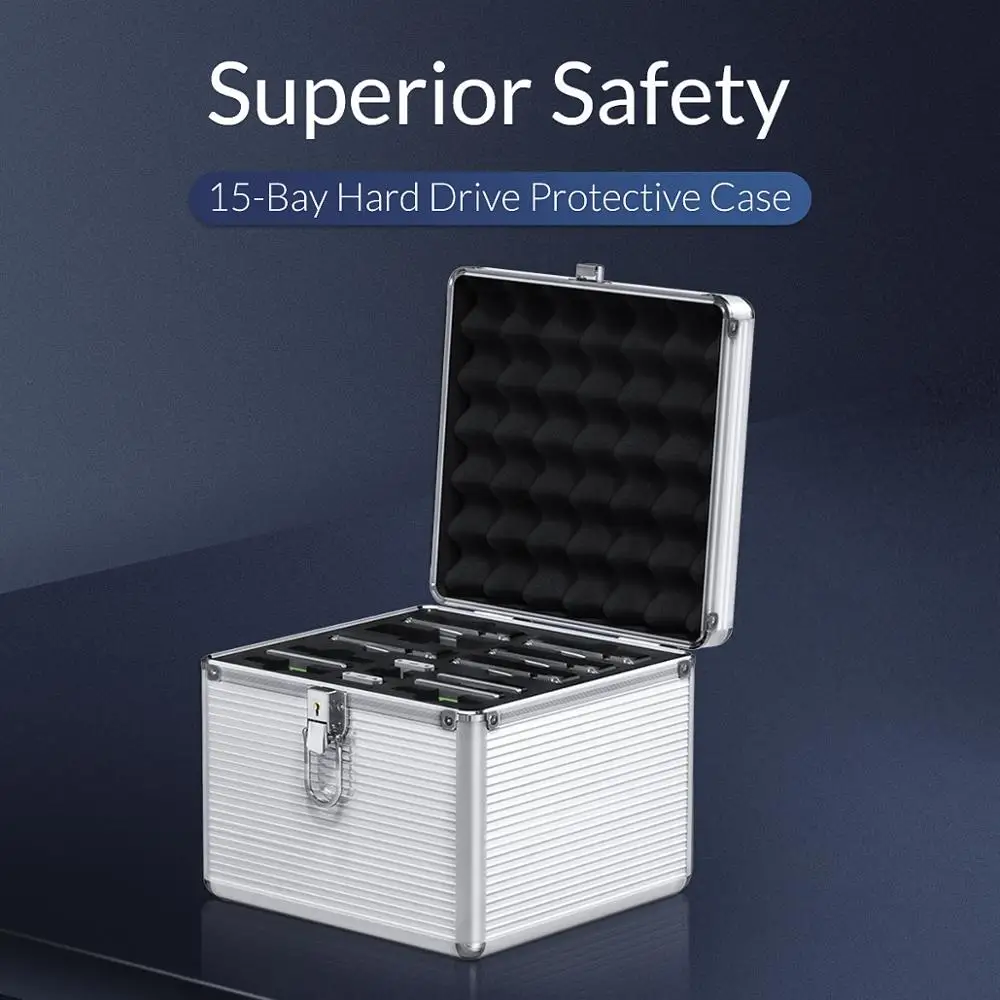 Алюминиевый защитный футляр ORICO для жесткого диска 15/10/5 Bay 3 5 2 дюйма HDD M.2 SSD чехол