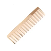 metal fine toothed alloy comb golden men women hairdressing pocket hairbrush good quality portable hair care fine toothed comb