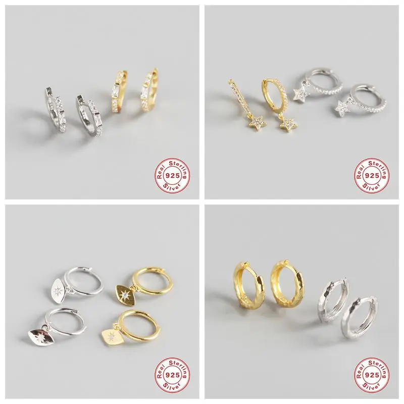 Женские серьги гвоздики Серебристые с подвесками 2020|Серьги-гвоздики| |