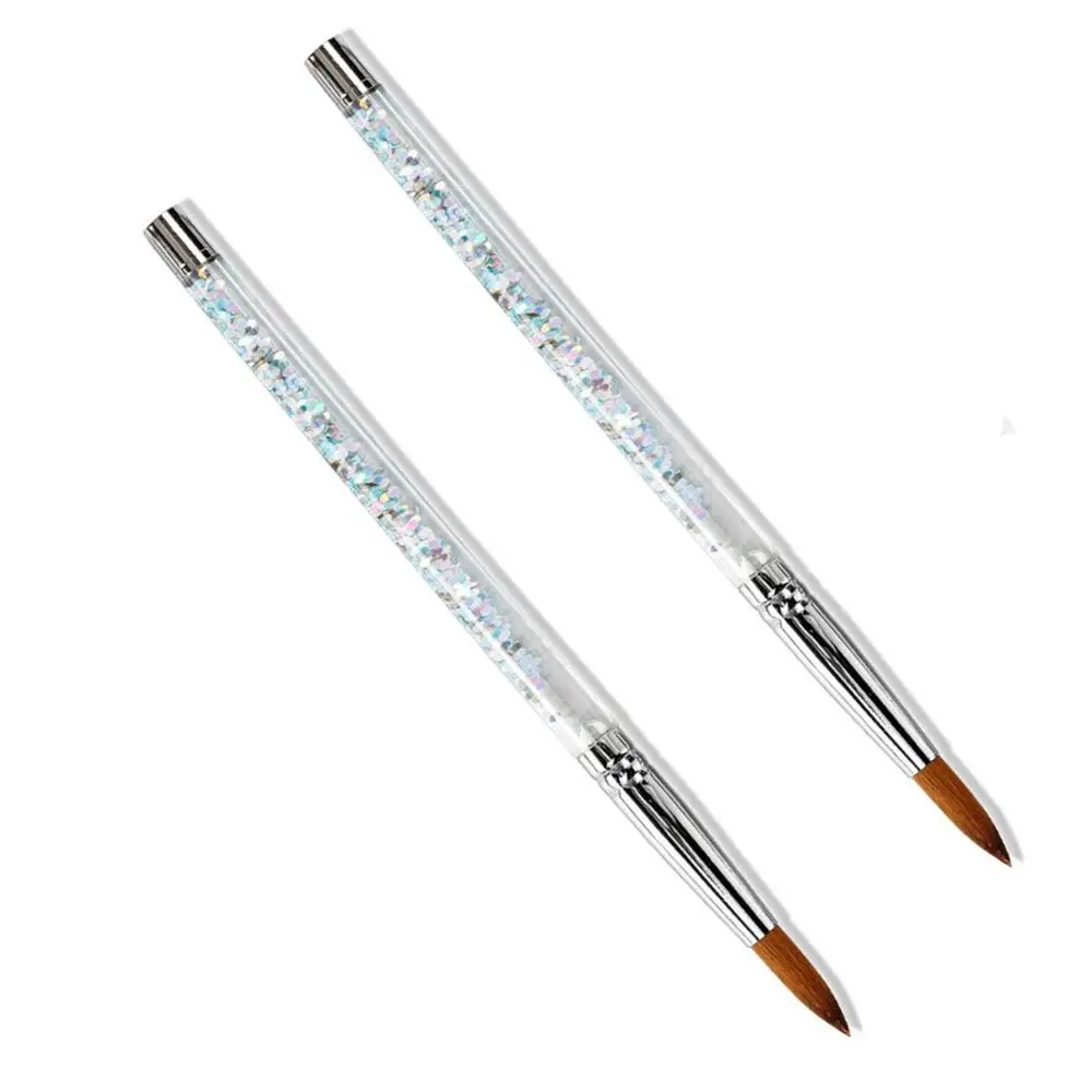 

Ручка для рисования, инструмент для маникюра, искусственная кисть для акрилового порошка, акриловая кисть для ногтей, 100% нейлоновая кисть д...