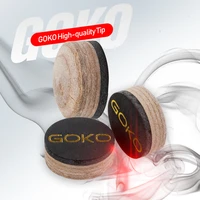 goko 3036 smh billiard tip 10mm 11 5mm 13mm tip selected pig skin multi layered accessories for snooker pool cue
