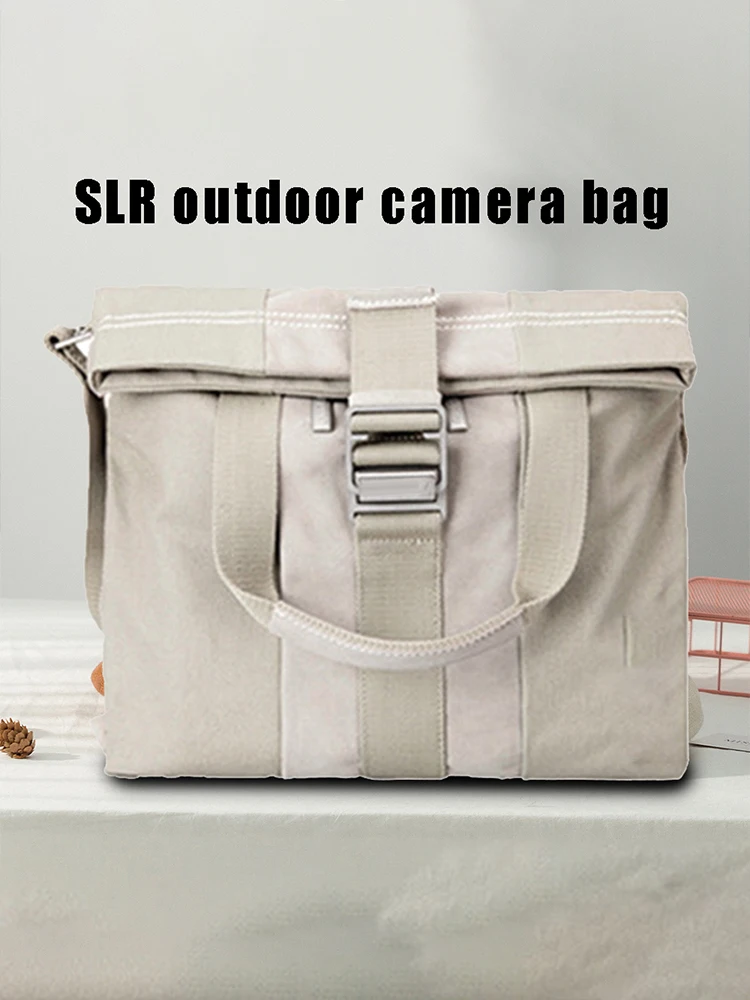 

Camera Bag Fashion Travel Canvas Pocket Outdoor Leisure Shoulder Digital SLR Camera Bag for Photographers