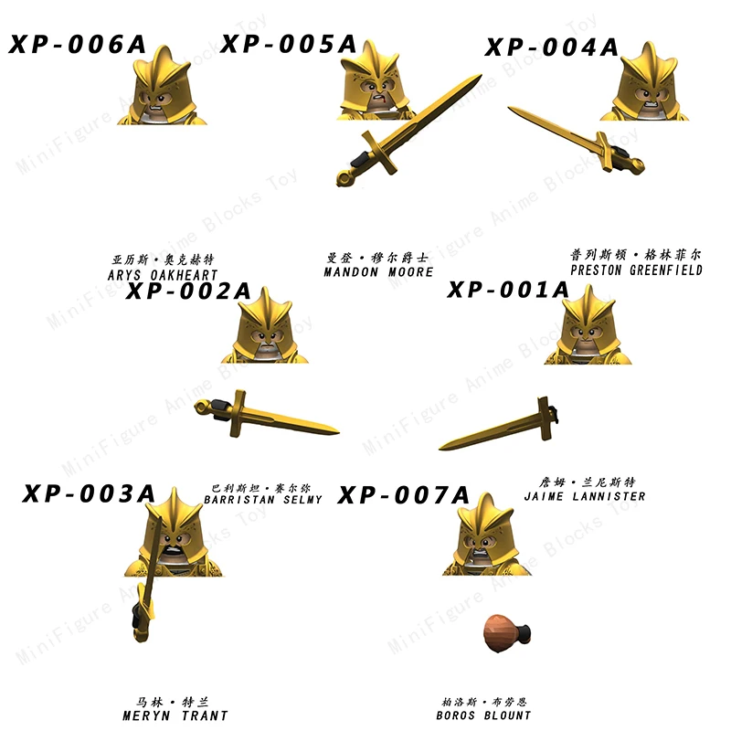 

Sinle Sale Movie TV Wizard Soldier Buliding Blocks Bricks Mini Action Figure Heads series Educational Kid Toys Birthday Gifts