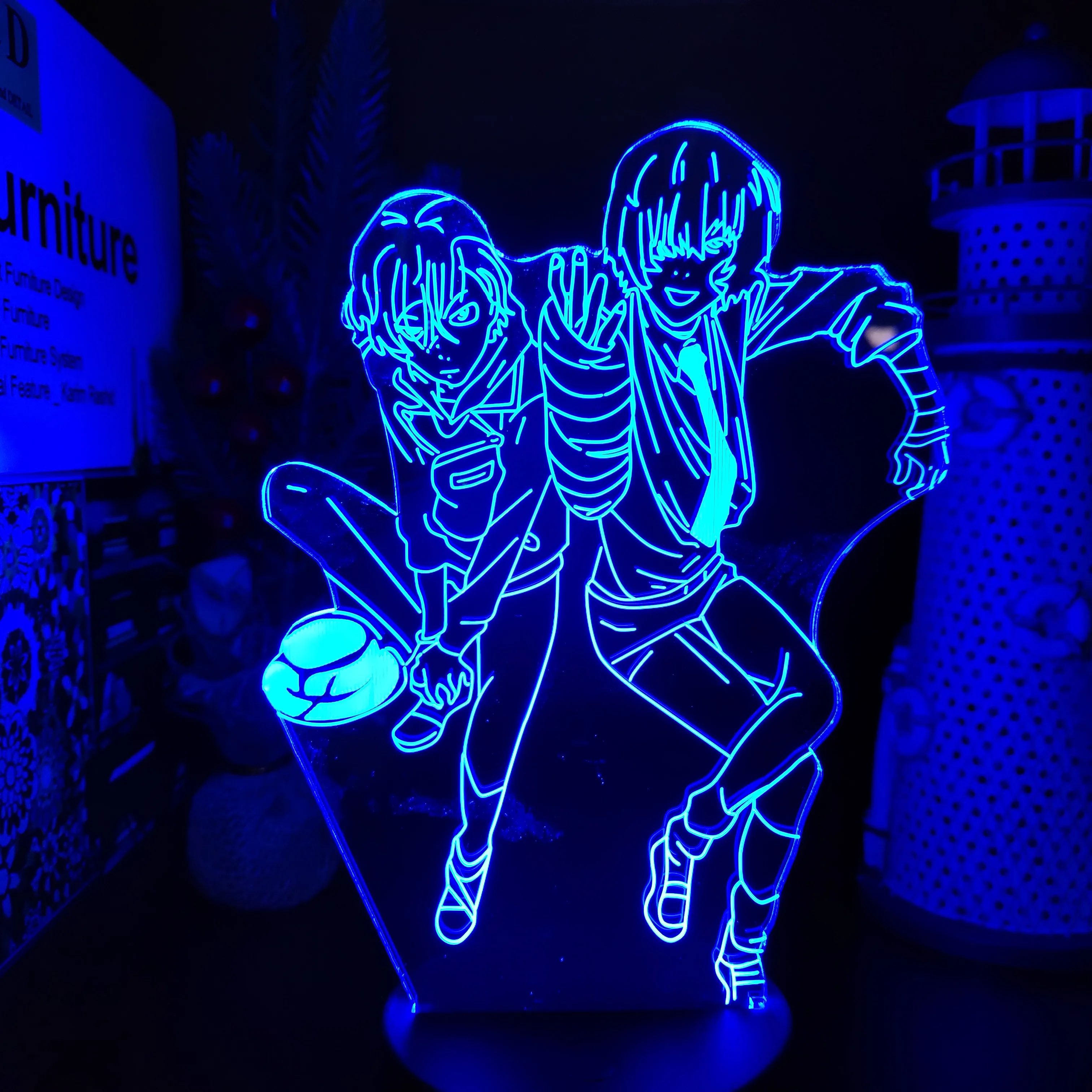 

Bungo Stray Dogs Anime 3d Lamp LED Touch Sensor Night Light Colorful Lampara Kids Bedroom Table Decor Lamp Manga Birthday Gifts