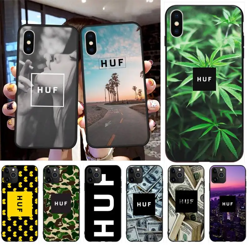 Американский скейт бренд HUF HUFSF скейтборд для мобильного телефона чехлы iphone 12 11 Pro