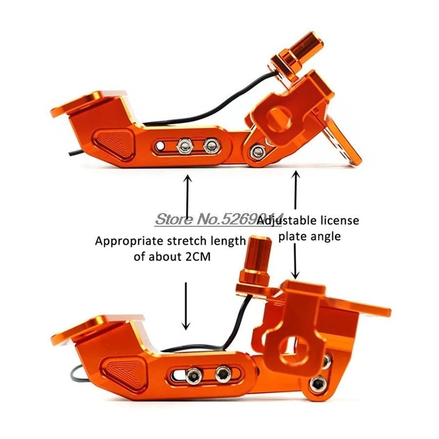 

CNC Motorcycle License Plate Cover 4PCS LED with 100% decoders For Aprilia Shiver Dyna Kawasaki Er6F Benelli Tnt 135 Bbr Bike