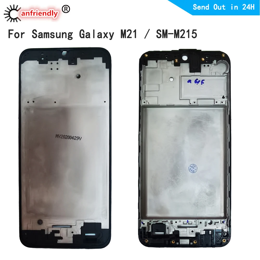 

Middle Frame For Samsung Galaxy M21 M215 SM-M215F M215F/DS M215F/DSN single Dual Sim Card Housing Cover Bezel Plate Faceplate