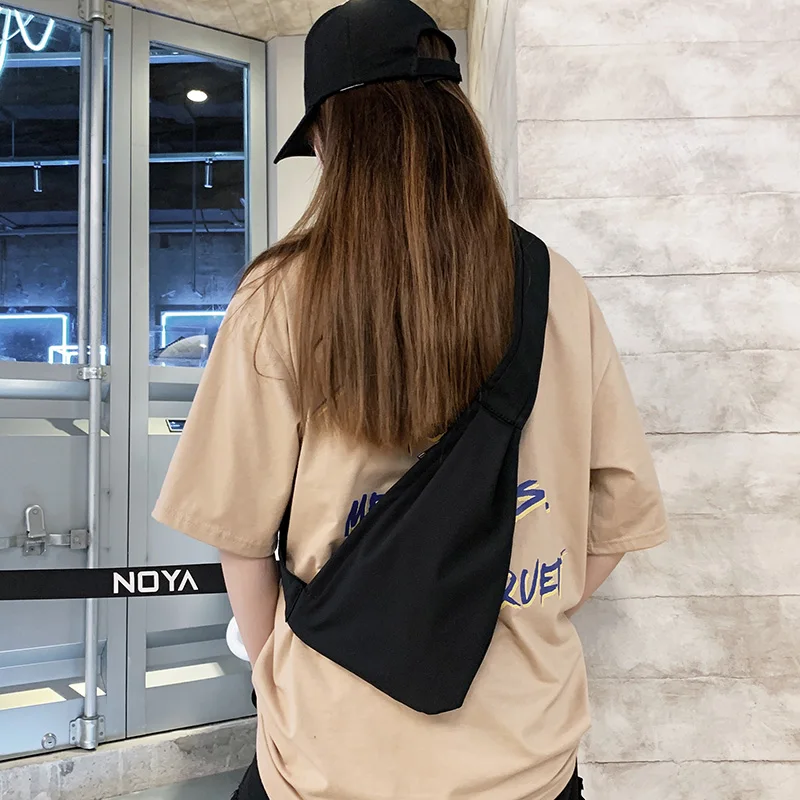 Поясная сумка для женщин и мужчин холщовая поясная в стиле хип хоп уличная через