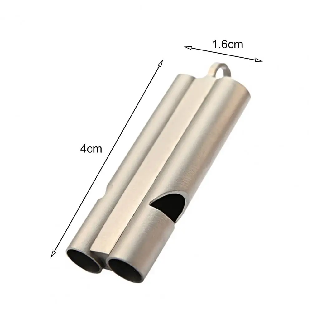 

Survival Whistle Dual-channel Loud Titanium Necessary Outdoor Survival Whistle for Mountaineering Camping Hiking