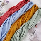 Плиссированные атласные шали, женские длинные Хиджабы, популярные исламистские шали 10 шт.лот
