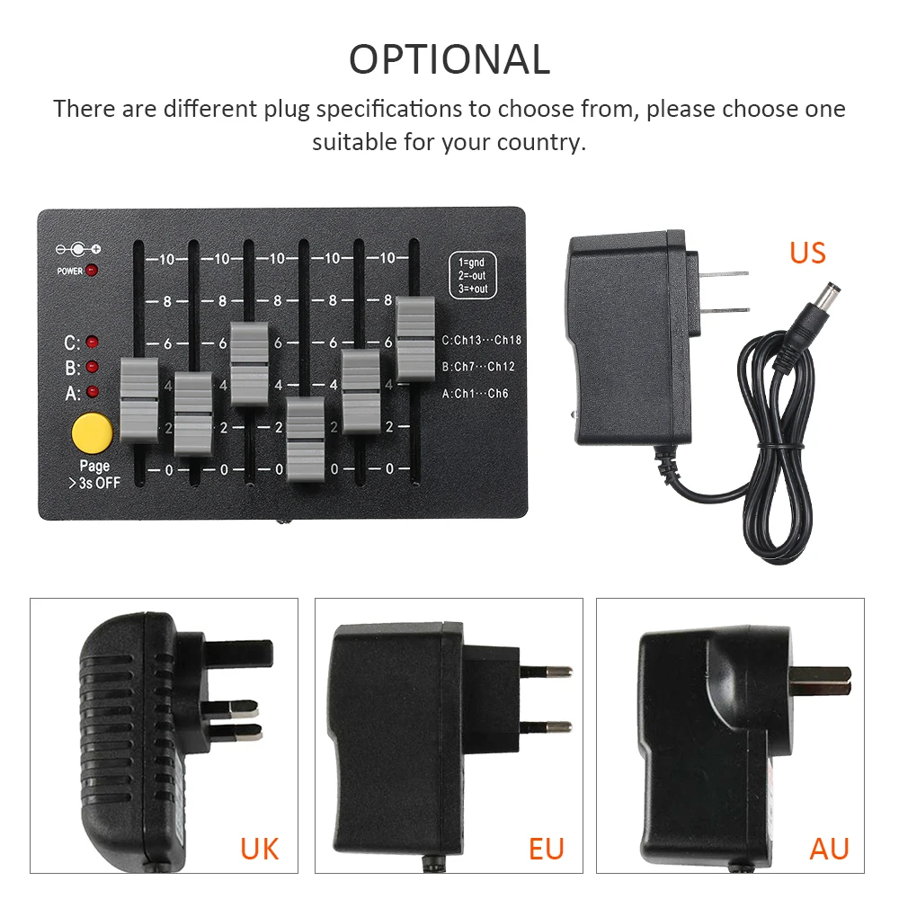 0,5 Вт мини DMX-18 сценический контроллер DMX 512 консоль DJ оборудование осветительное приспособление для DJ шоу паб клуб KTV бар вечерние светильники