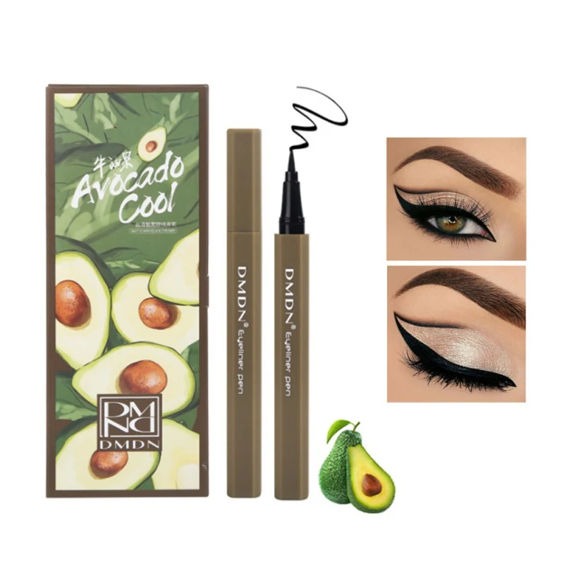 Подводка для глаз авокадо водостойкая стойкая быстросохнущая Черная Q1| |