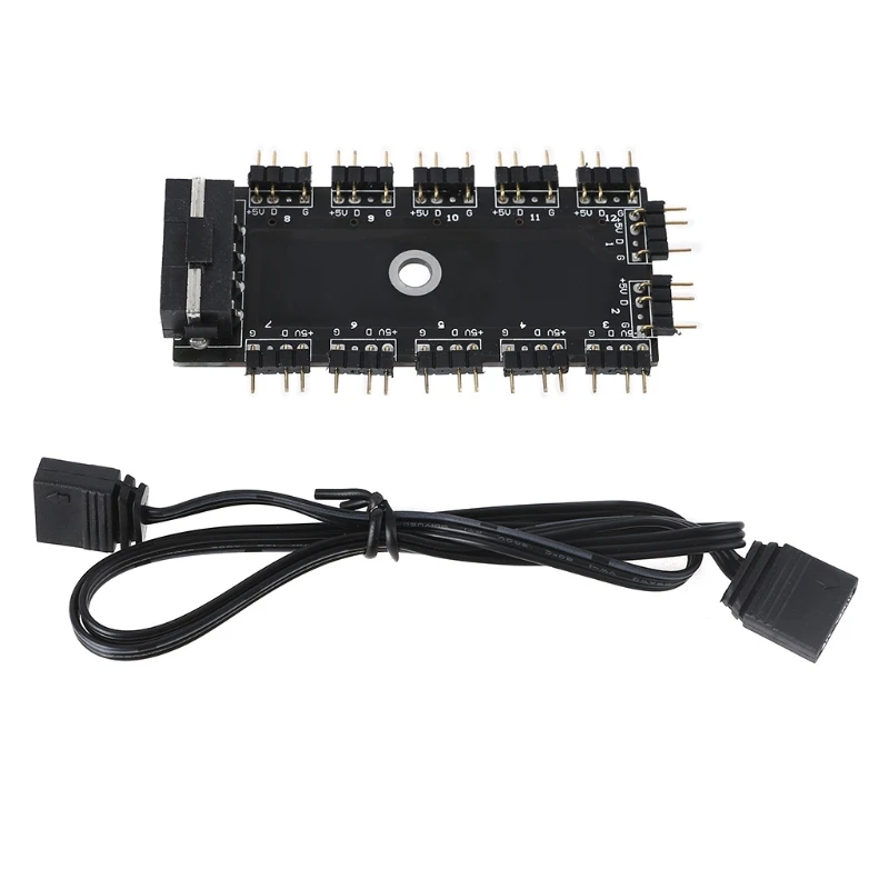 

Чехол-разветвитель AURA SYNC 5V 3-контактный ARGB Hub и Удлинительный кабель RGB