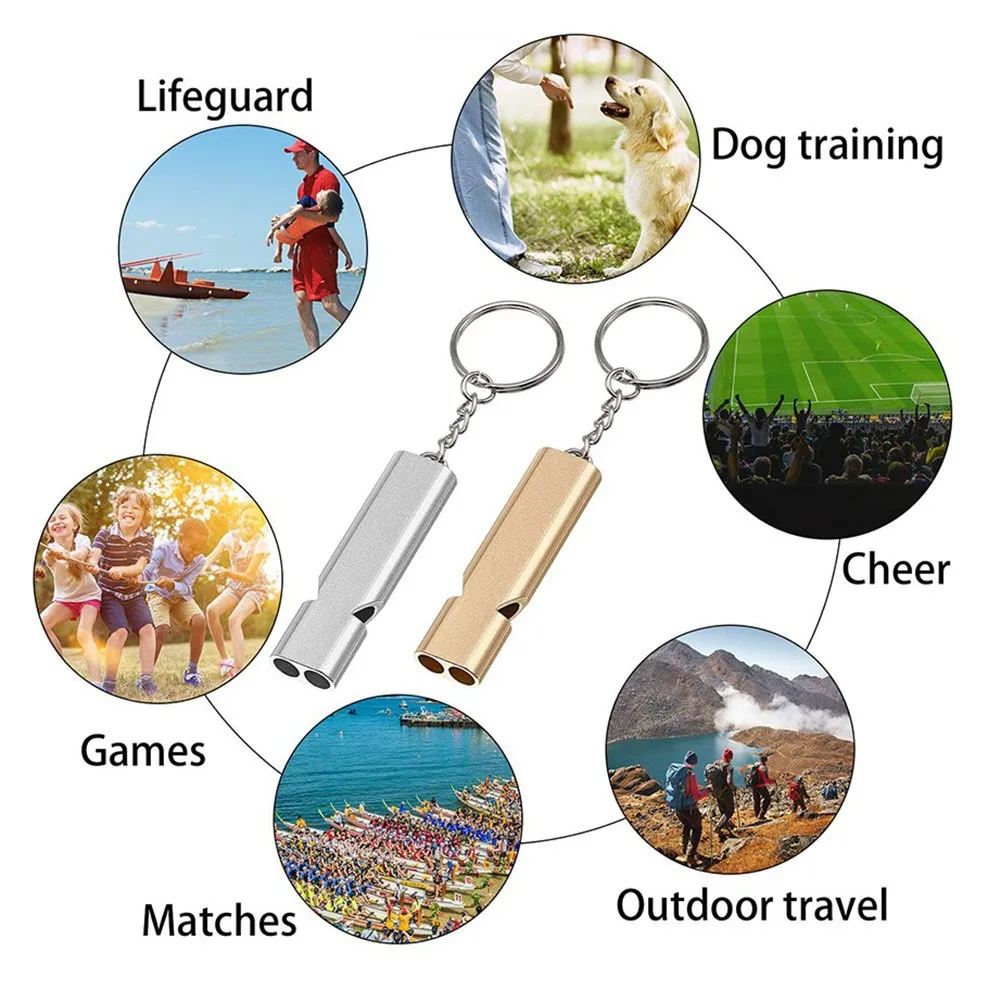 

Emergency Survival SOS Whistle For Outdoor Camping Hiking Climbing For Survival Life-saving Self-protection Whistle Accessory