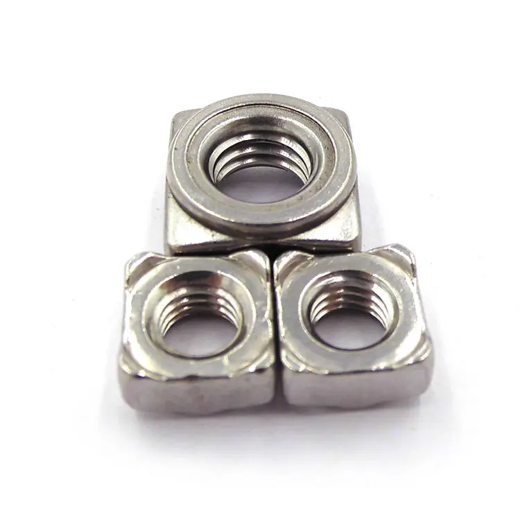 Прямоугольная сварочная гайка из нержавеющей стали 304 четыре угла/прямоугольная