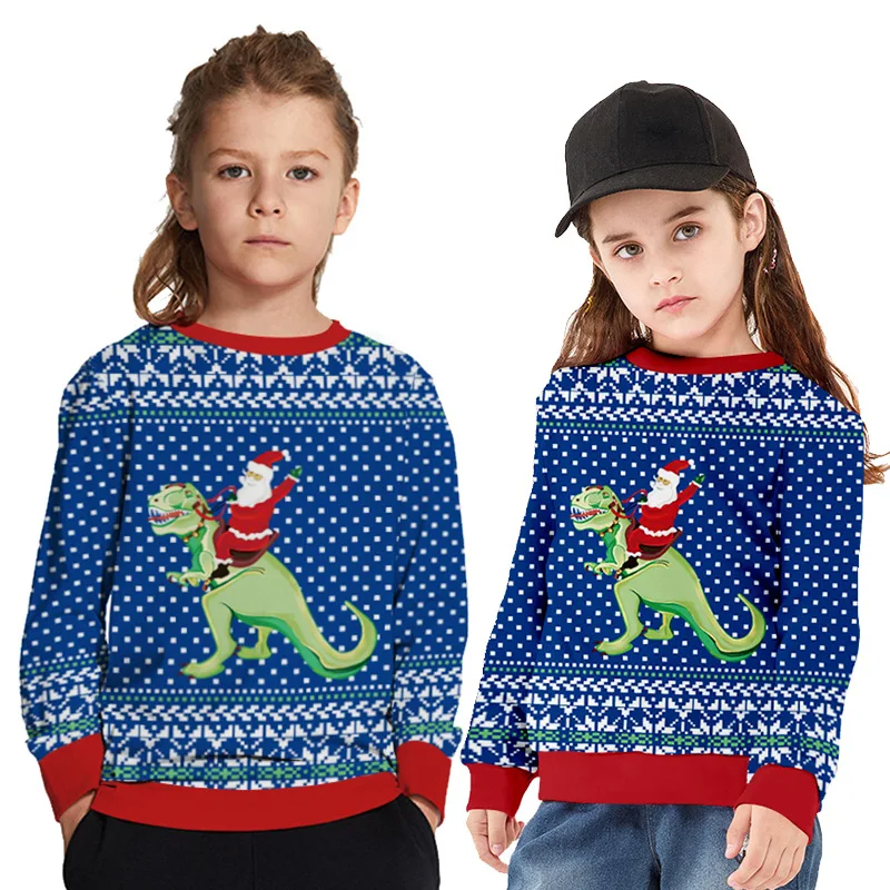 

Boys Girls Nightmare Before Christmas Christmas Dog Cat Long Sleeve Pullover Cosplay Costume Siblings Halloween Party