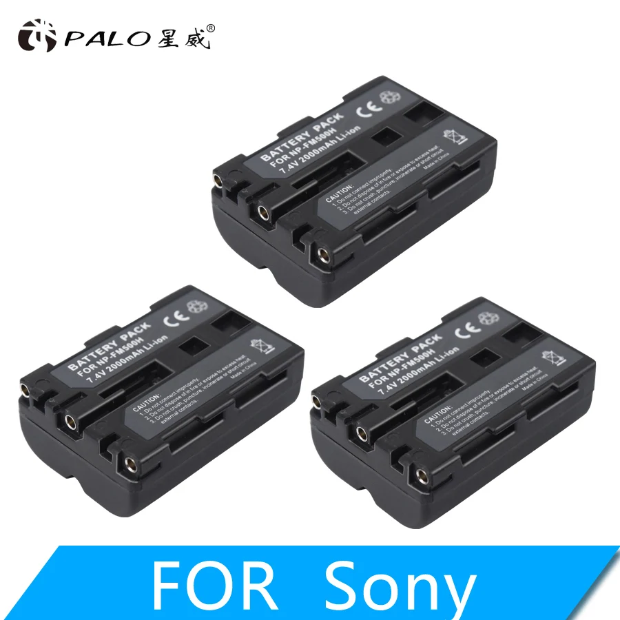 3PCS NP-FM500H NPFM500H NP FM500H FM50 Камера Батарея для sony A57 A65 A77 A450 A560 A580 A900 A58 A99 A550 A200 A300 A350 A700 F717 - Цвет: 3PCS