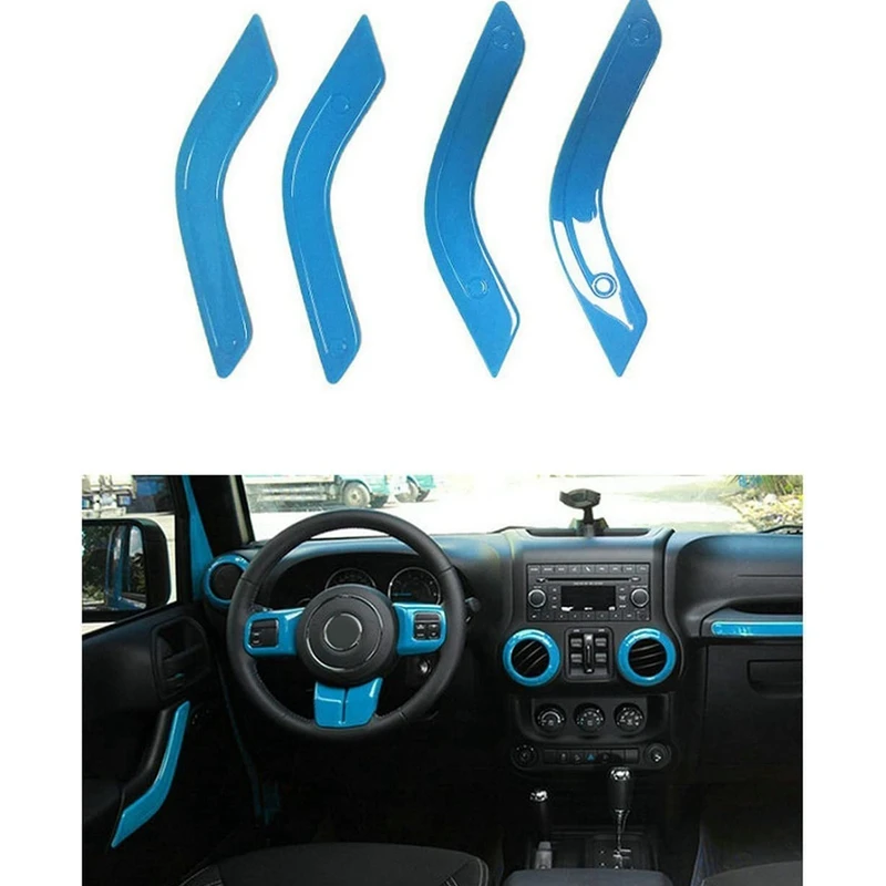 (Светильник синий 12 шт.) украшение для автомобиля рулевое колесо и центральная