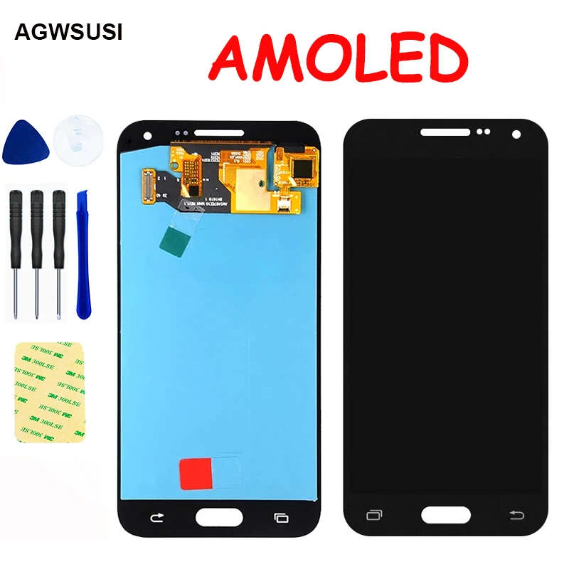 AMOLED For SAMSUNG Galaxy E5 E500 E500M E500F E500H LCD Display Screen Module Touch Digitizer Sensor Assembly Replacement | Мобильные