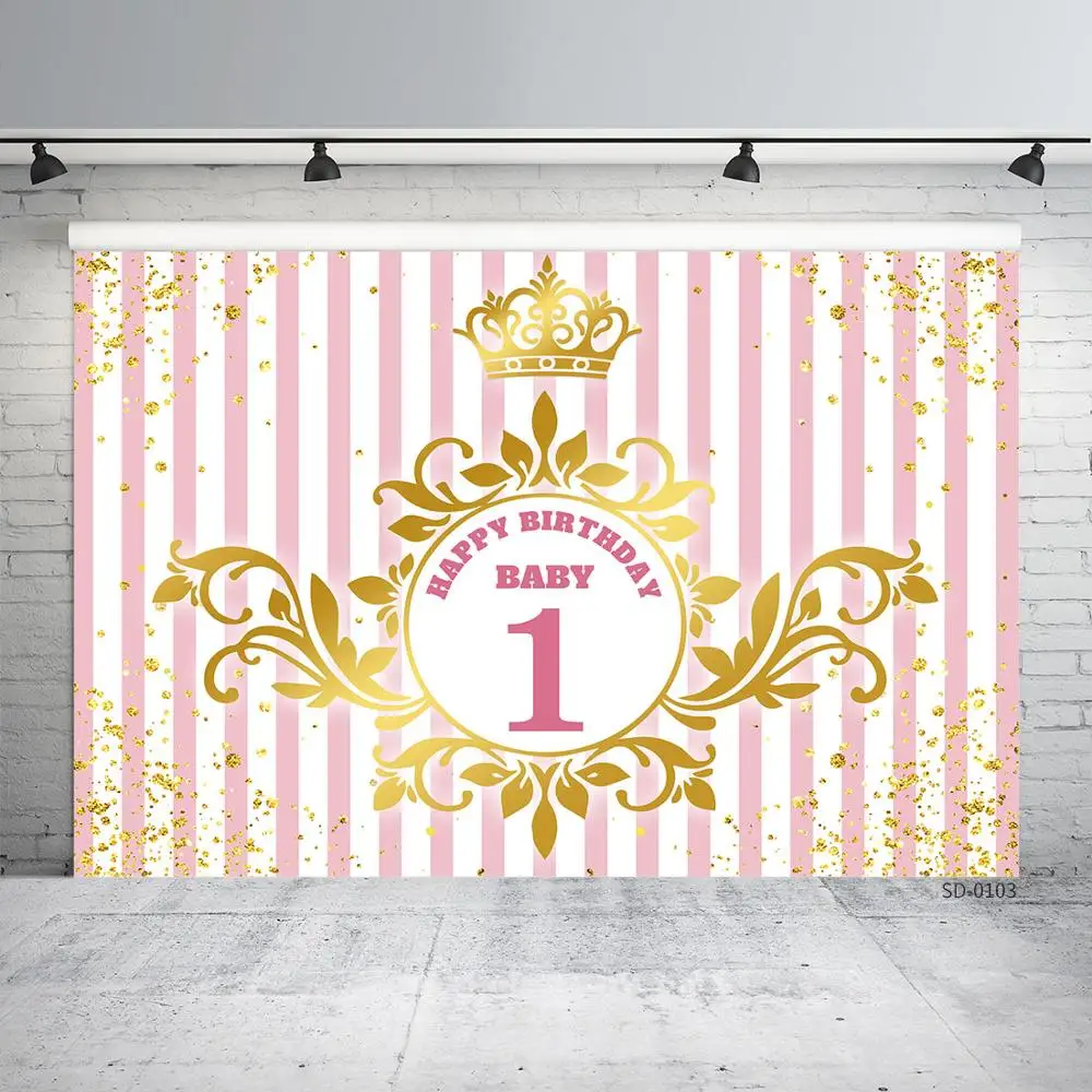 Виниловый фон для студийной фотосъемки с изображением Золотой короны и