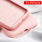 Мягкий чехол из жидкого силикона для Samsung Galaxy S8, S9 Plus, чехлы карамельных цветов на Glaxy S, 8, 9, 8plus, 9 plus, задняя крышка для телефона, искусственная кожа