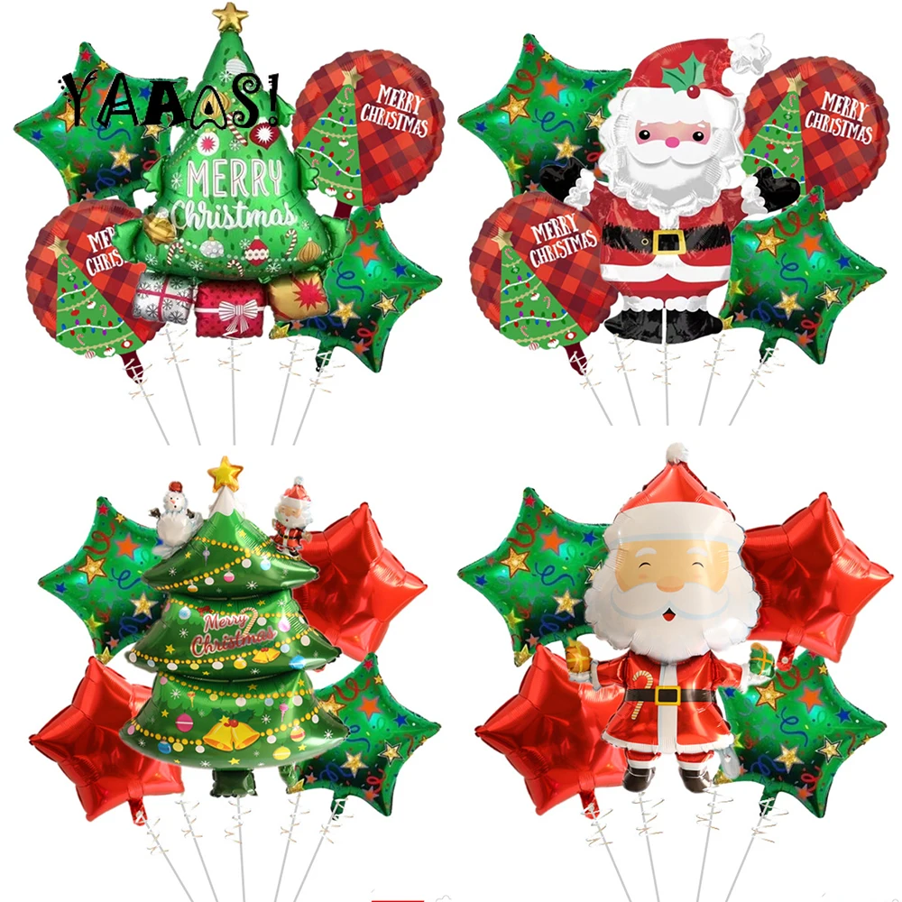 

Рождественские фольгированные воздушные шары, шары Санта-Клаус, снеговик, воздушные шары, Рождественский олень, пингвин, шары, рождественск...