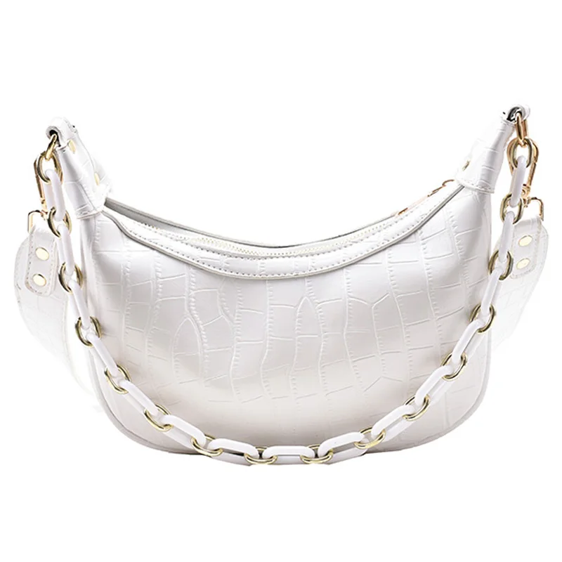 

Stone printDesign Chain PU Leather Crossbody Bags Women 2021 spring Small Shoulder Handbags Ladies Travel Hand Bag