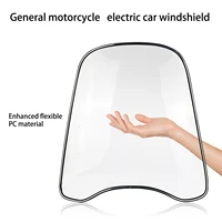 46x42 5cm motorbike transparent clear front windshield for motorcycle motorbike scooter atv motorcycle accessories 2021 new hot