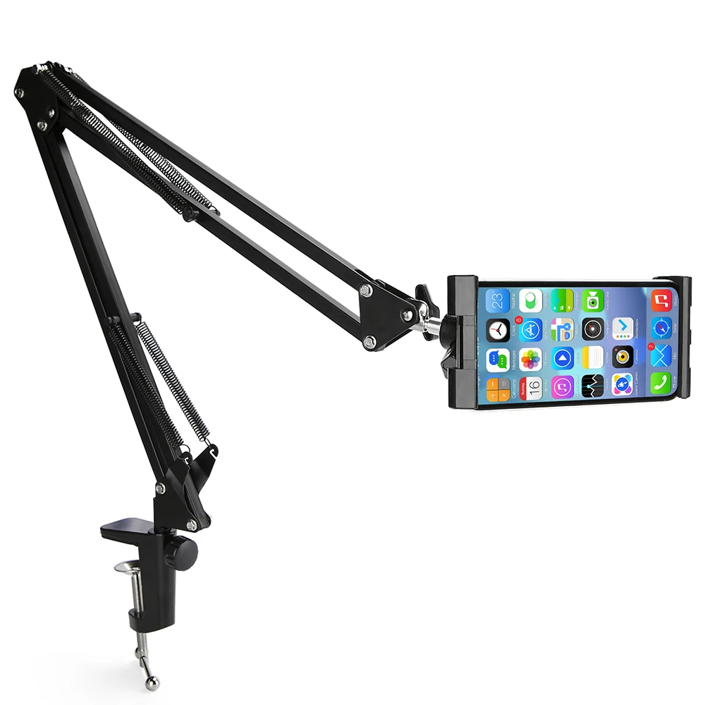 

Универсальная подставка для планшета Держатель Длинные рука кронштейн для 3,5-10,6 дюймов Ipad телефона 360 ° под разными углами с поворотной подс...