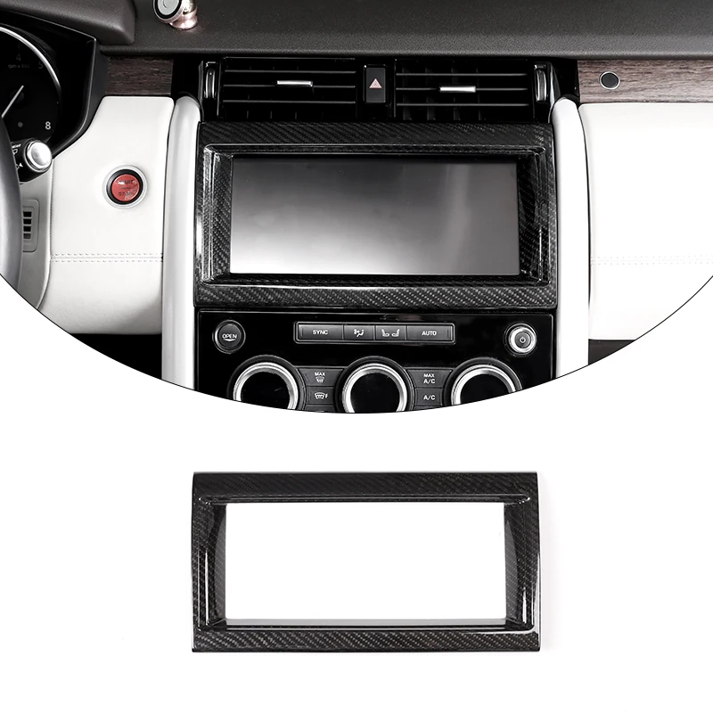 For Land Rover Discovery 5 2017-2020 navigation frame real carbon fiber 1 piece car interior modification car accessories