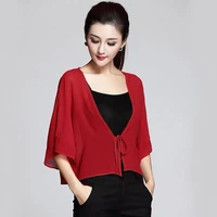 women casual kimono cardigan korean style summer streetwear sun protection chiffon shirt office blouse tops plus size m 8xl