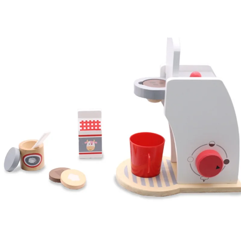 

Детская деревянная игрушка для ролевых игр, имитация мороженого, кофе, хлеба, машина для выпечки еды для детей, подарок для раннего обучения