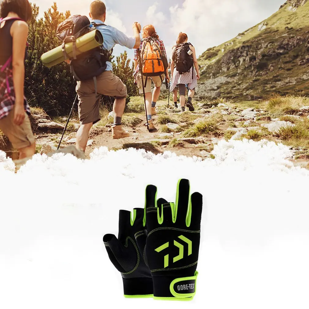 

Outdoor Fishing Windproof And Palm Anti-Skid Anti-Mosquito Anti-Cutting Wear-Resistant Three-Finger Half- Finger Gloves