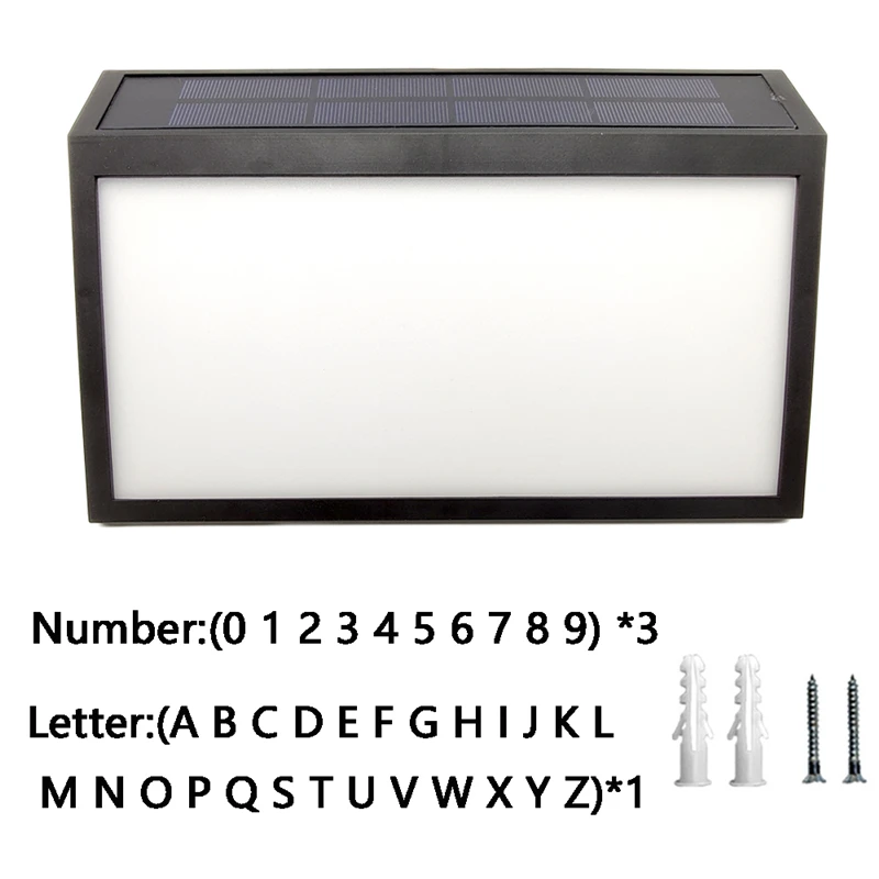 Светодиодный светильник для номера дома водонепроницаемый уличный адресный
